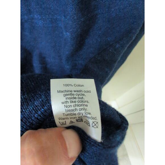 J.Crew Raglan Budded Crewneck Sweater in Blue size L - Picture 4 of 5